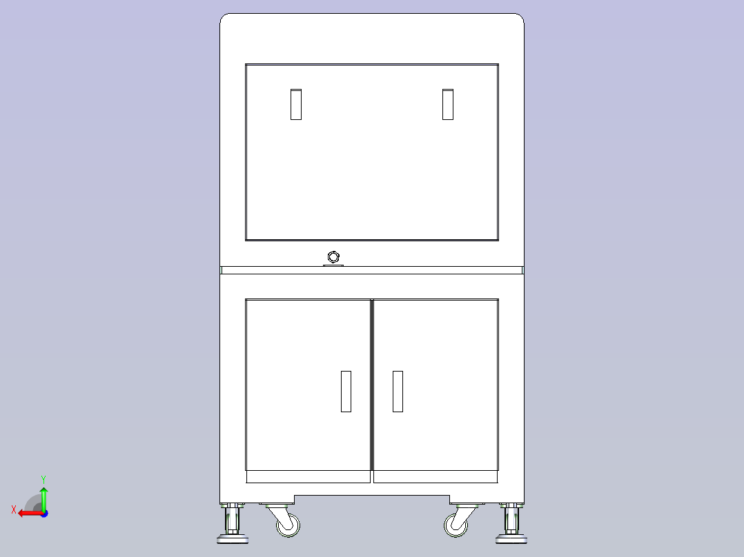 ACF热压贴附机总装3D图纸后视图
