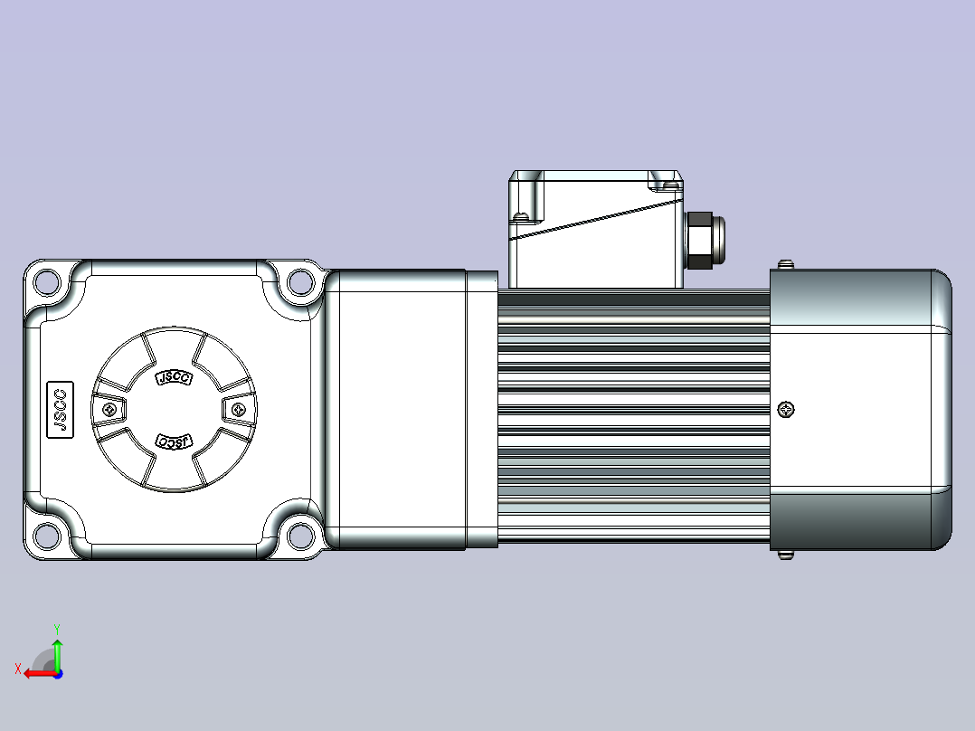 JSCC变频减速电机 f370rc-L后视图