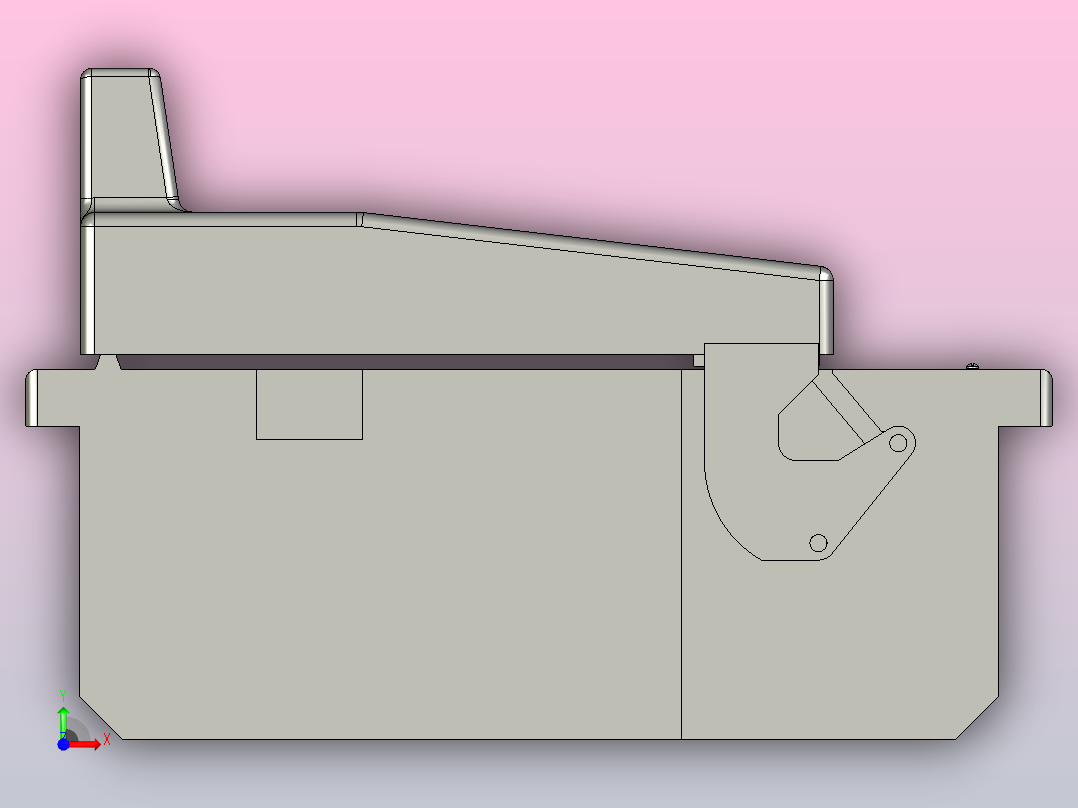 HR6-1000_30 3P熔断器式隔离开关三维模型202011前视图