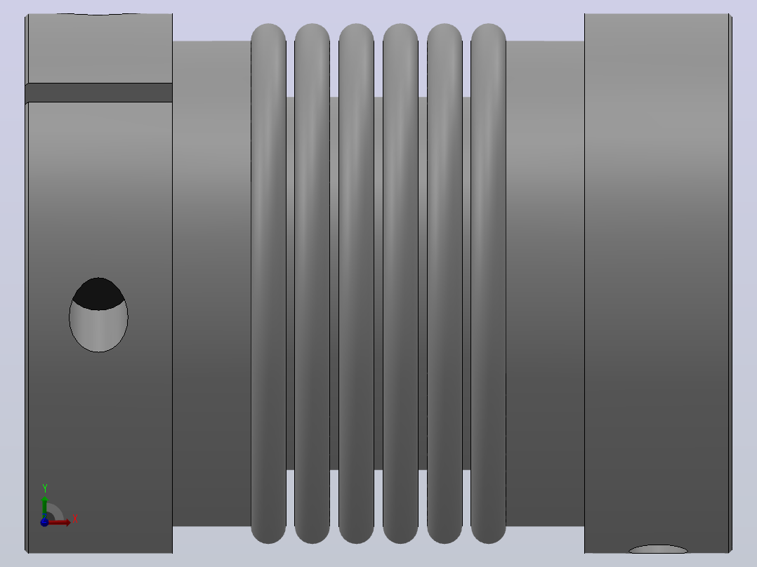 JB-2波纹管联轴器_JB2-55-12-12前视图