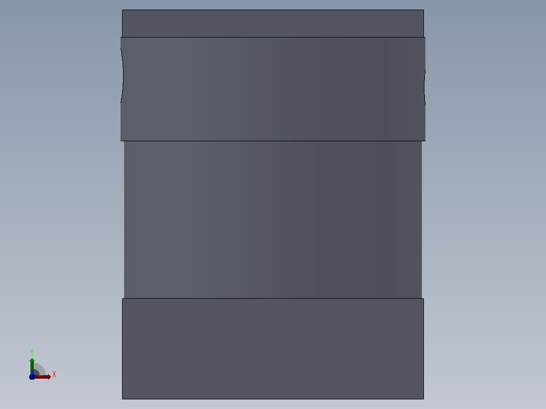 专用气缸80x10x28毫米前视图