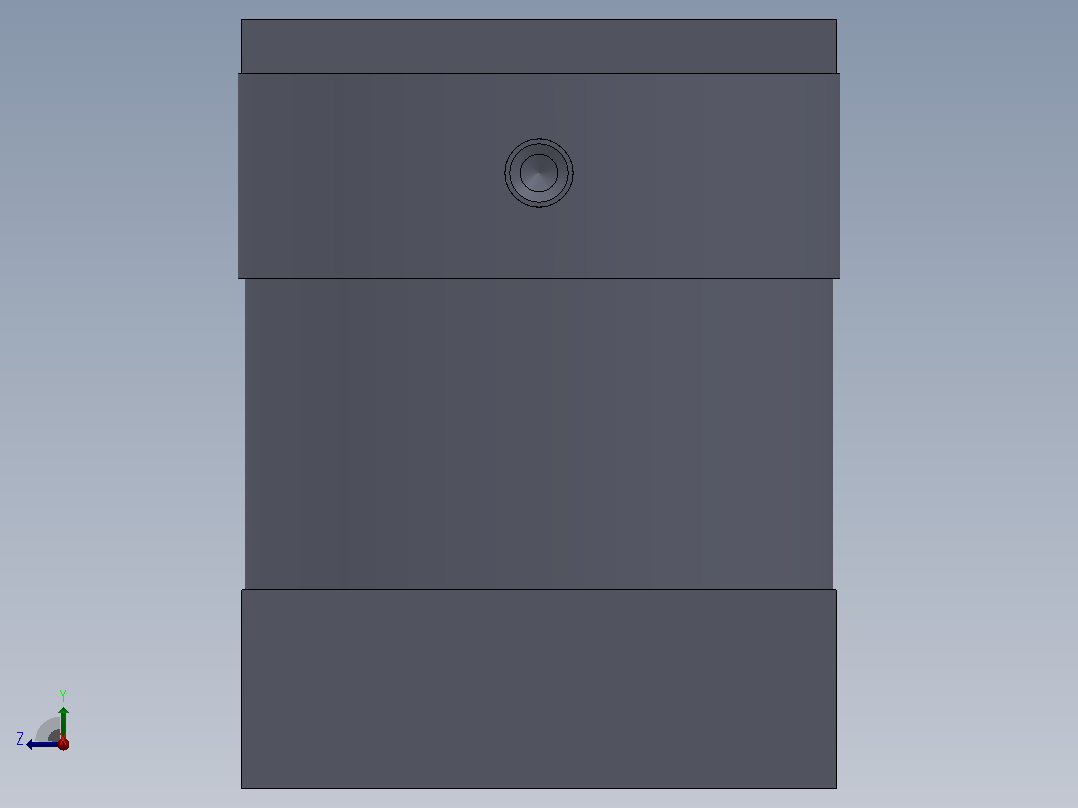 专用气缸80x10x28毫米右视图