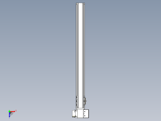 皮带直线轴半封闭可选导轨TPA-HNB-65S-90-L650-RP-Y-P20-N3俯视缩略图