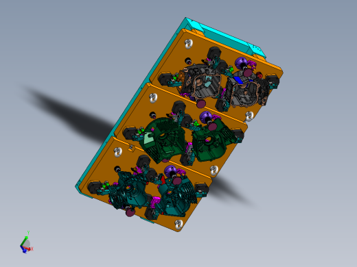 六工位通机夹具