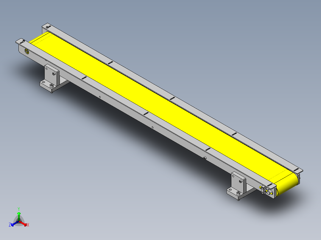 简单的平皮带输送机
