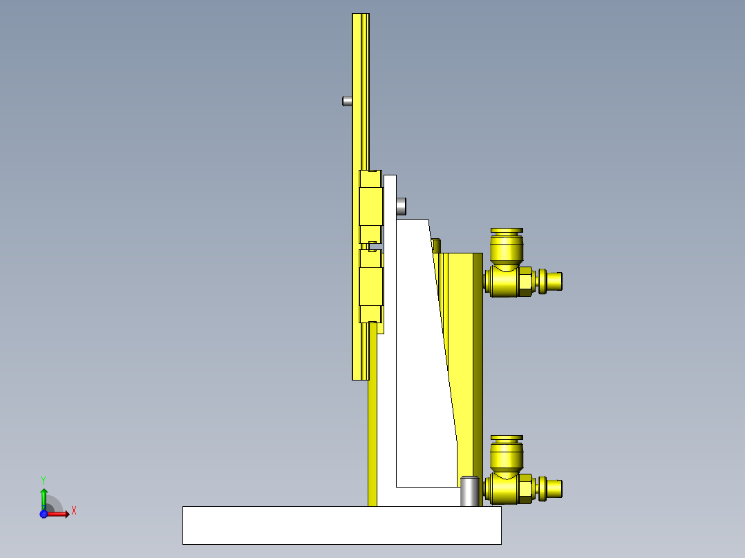 省空间加长行程机构前视图