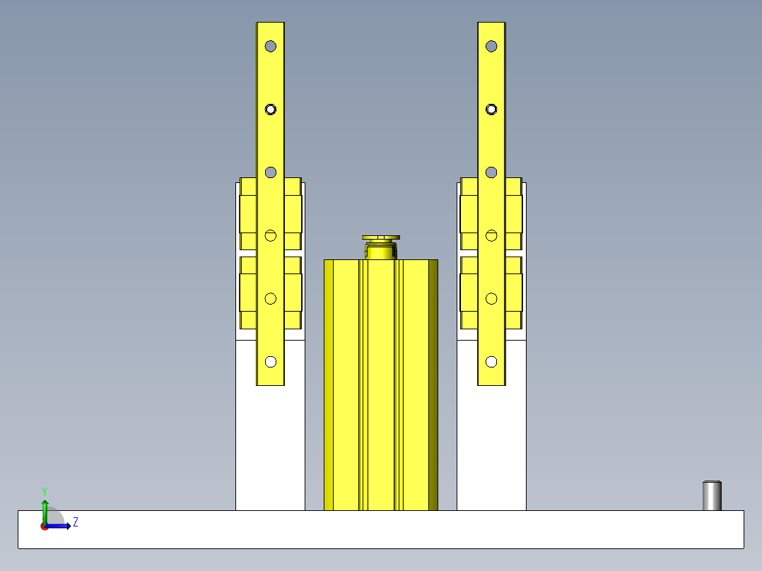 省空间加长行程机构左视图
