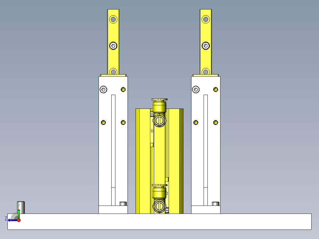 省空间加长行程机构右视图