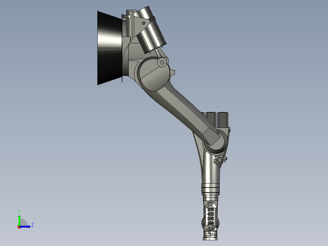 dmu-kinematic-catia-kuka-robot-arm左视图