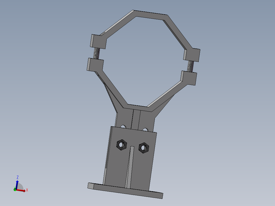 激光管架3D模型