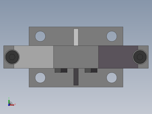 激光管架3D模型前视缩略图