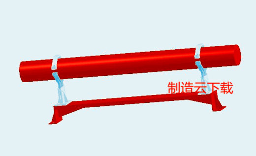 激光管架3D模型缩略图