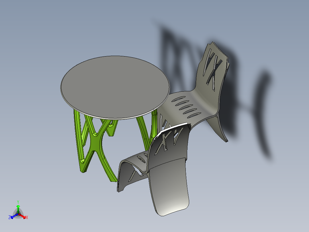 VX套装桌椅_0505正等轴测图