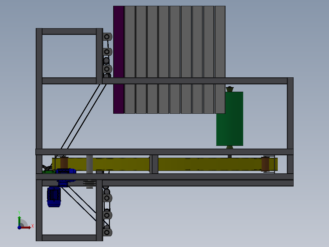 F768 夹心板打包机SW前视图