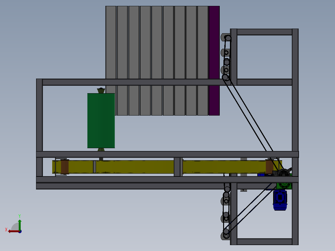 F768 夹心板打包机SW后视图