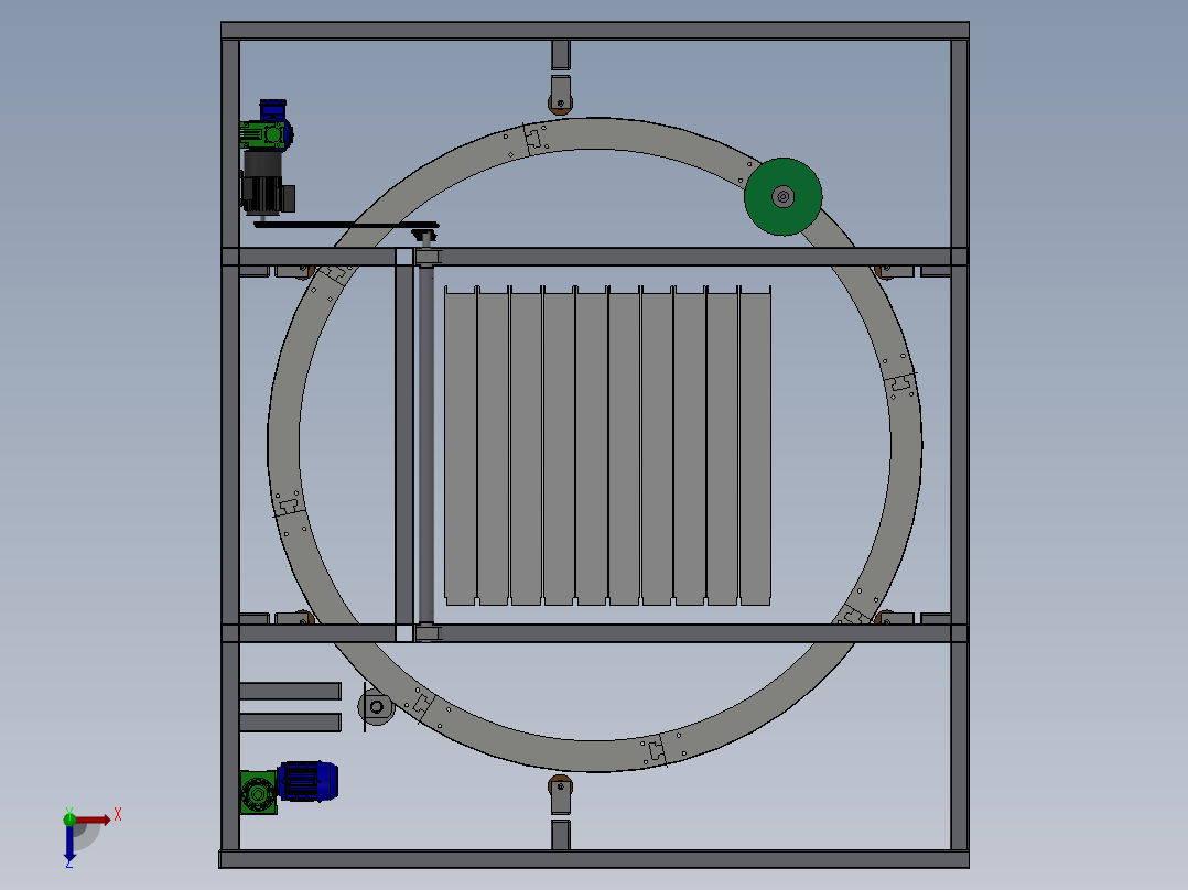 F768 夹心板打包机SW俯视图