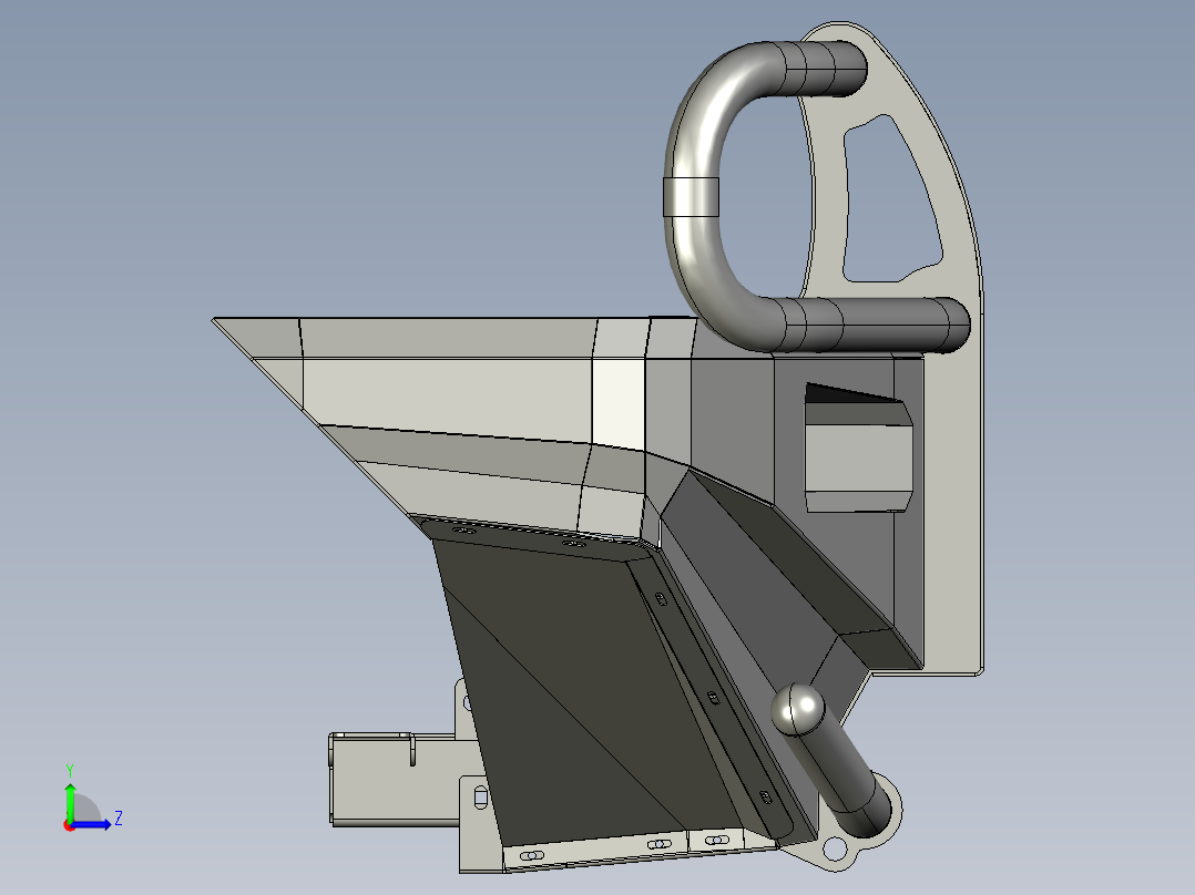 前置更换保险杠左视图