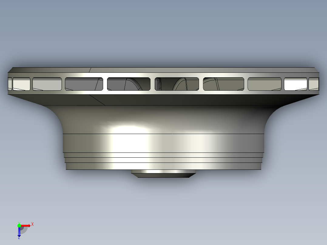 封闭叶轮俯视图