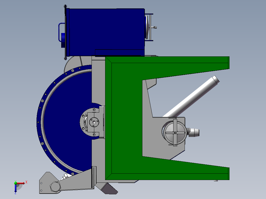 矿石磁选机俯视图