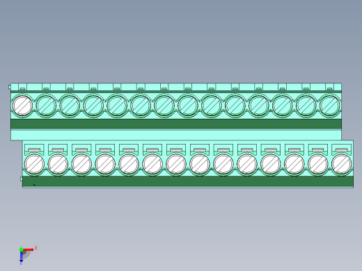 DEGSON DG636 系列 6.357.629.52mm 接线端子-DG636A-6.35-28P-14-00AH俯视缩略图