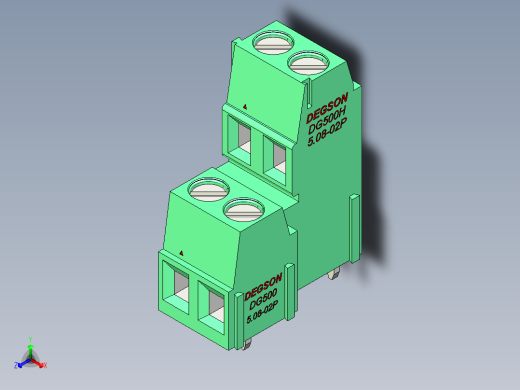 DEGSON DG500 系列 5.05.087.62mm 接线端子-DG500A-5.08-04P-14-00AH