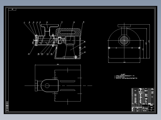 小型家用电动绞肉机的设计含CAD图纸+说明书+PPT