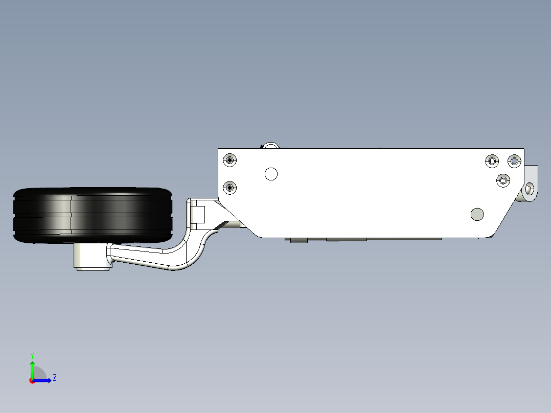 1比5F-16 遥控模型前起落架左视图