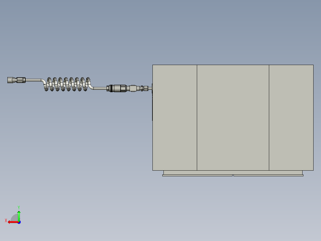 气瓶泄漏测试机后视图