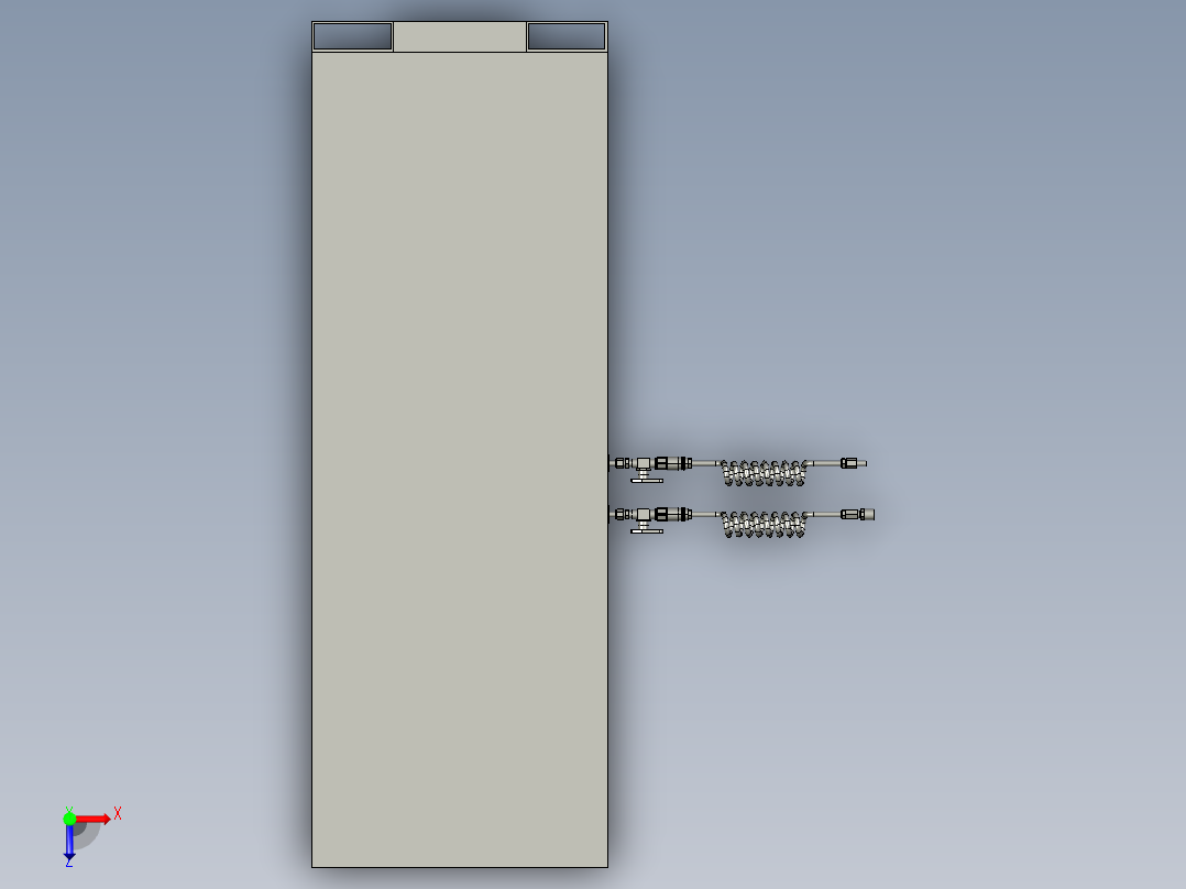 气瓶泄漏测试机俯视图