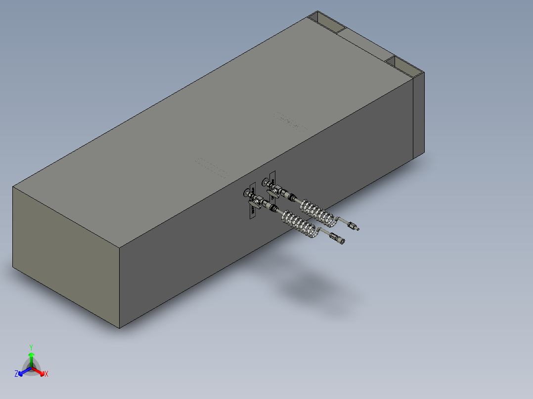 气瓶泄漏测试机正等轴测图
