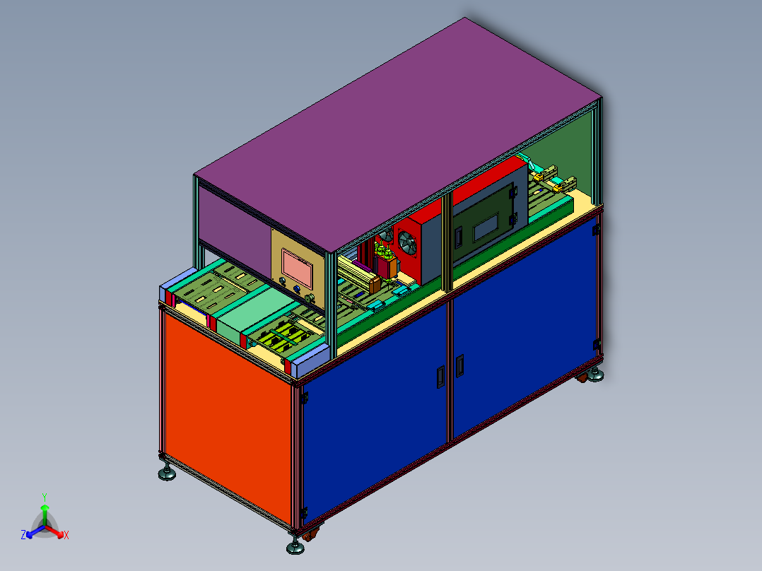 led双面涂胶热固线正等轴测图
