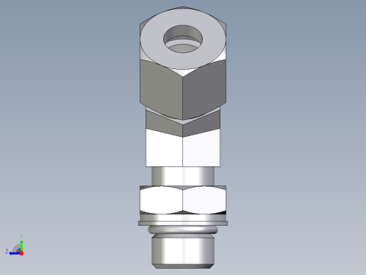 卡套式工业通用硬管接头EO_Adjustable_locknut_45_deg_elbow_VEE10SMORCF右视缩略图