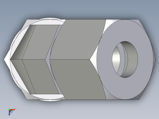 卡套式工业通用硬管接头EO_Adjustable_locknut_45_deg_elbow_VEE10SMORCF俯视缩略图