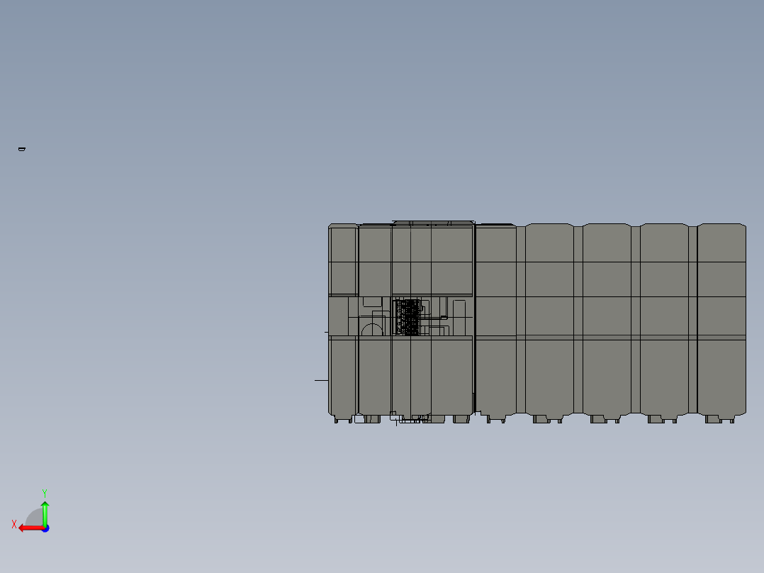 基恩士XG-7000_7500_7700_EXTEND_kc图纸模型后视图