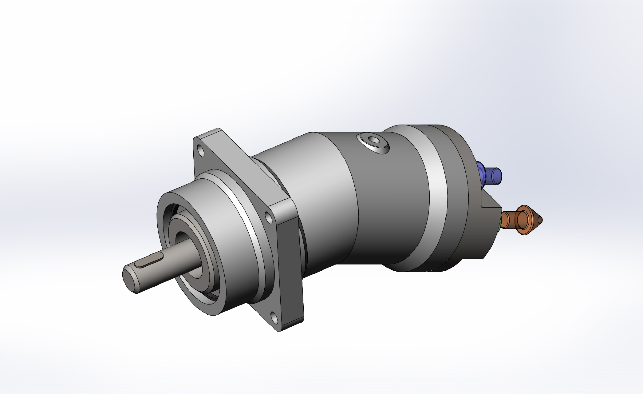 轴向柱塞泵简易结构