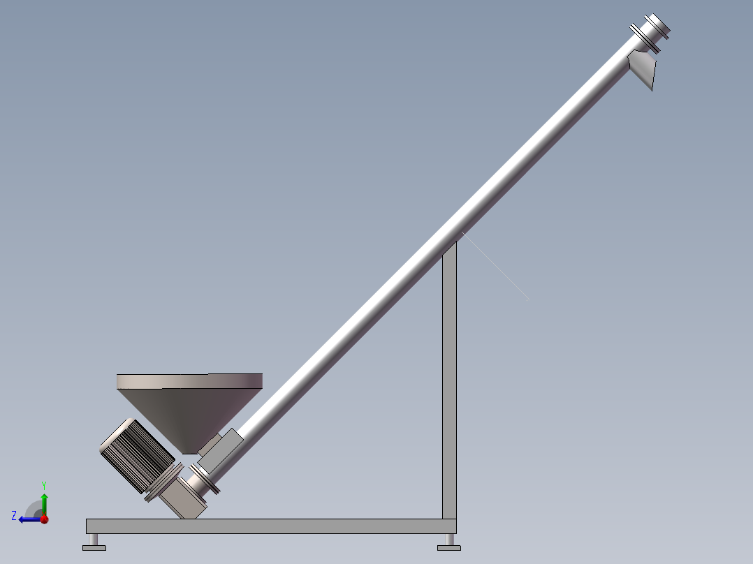 螺旋输送机右视图