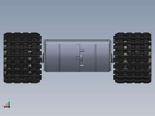 简易履带式底盘三维solidworks后视缩略图