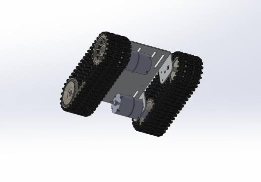 简易履带式底盘三维solidworks缩略图