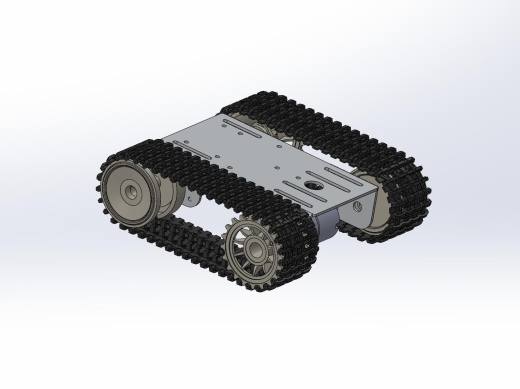 简易履带式底盘三维solidworks缩略图