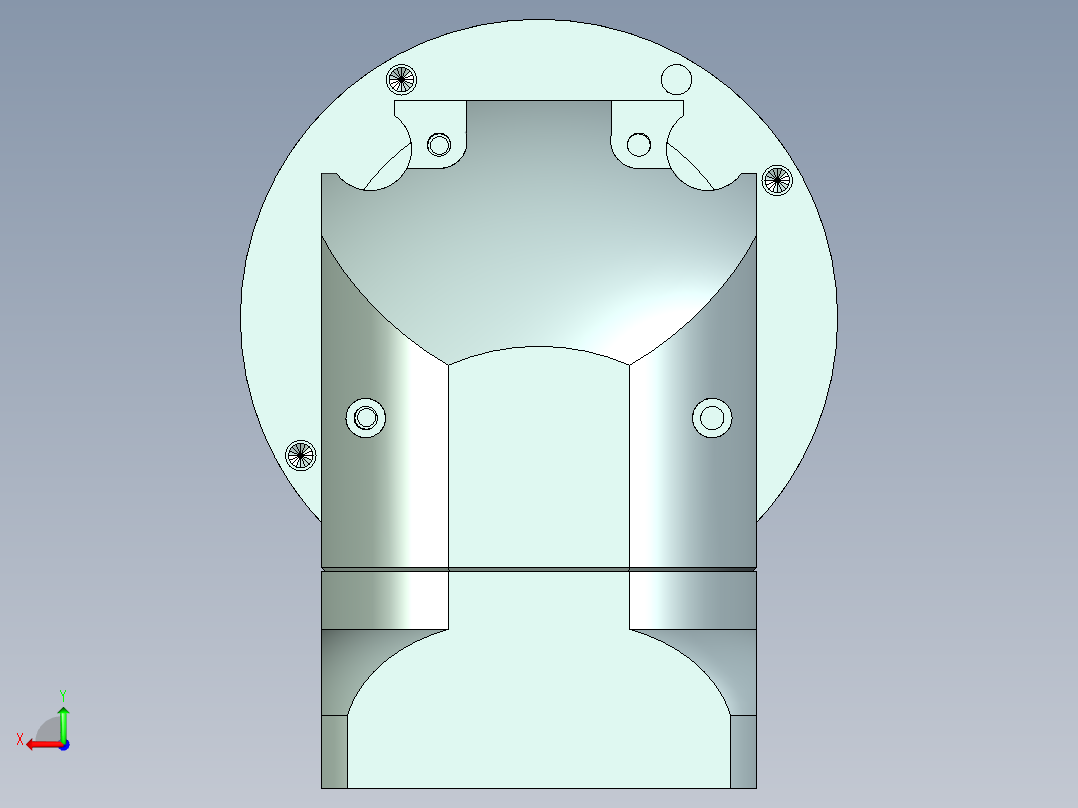 直齿孔ZPLE160-L3 22-110-145-M8.stp后视图