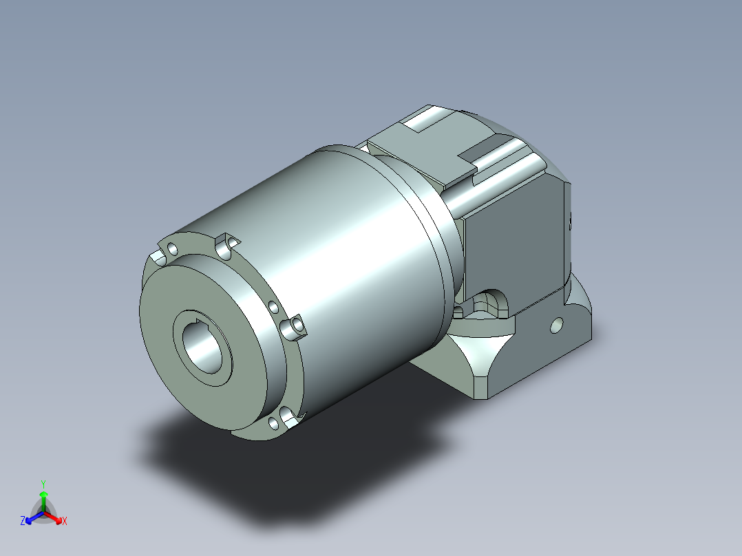 直齿孔ZPLE160-L3 22-110-145-M8.stp正等轴测图