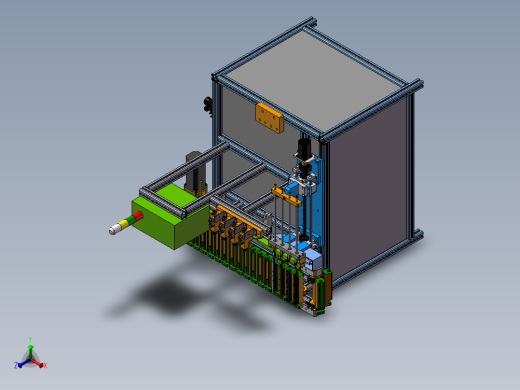遮阳板铝管涂油机正等轴测缩略图