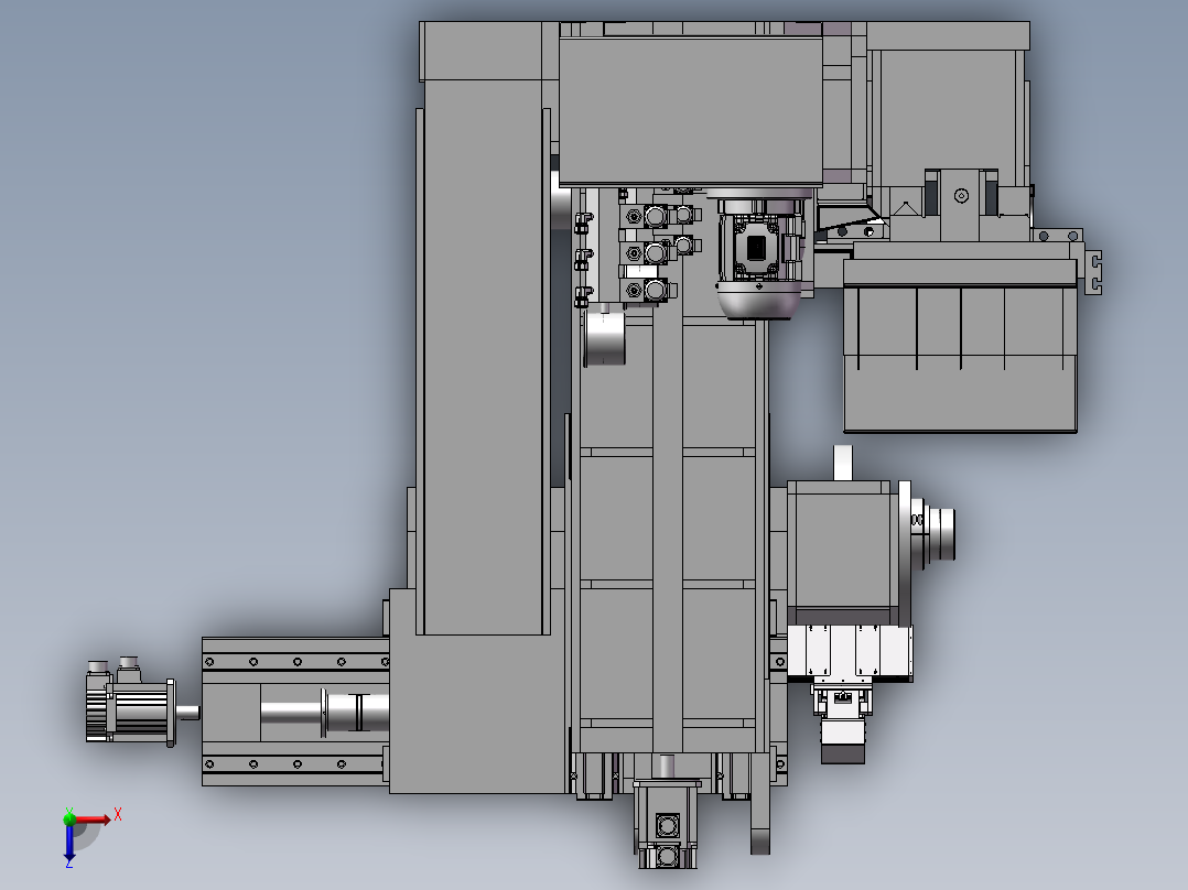大型平面研磨机俯视图