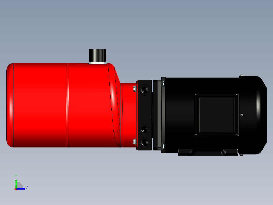 液压装置左视图