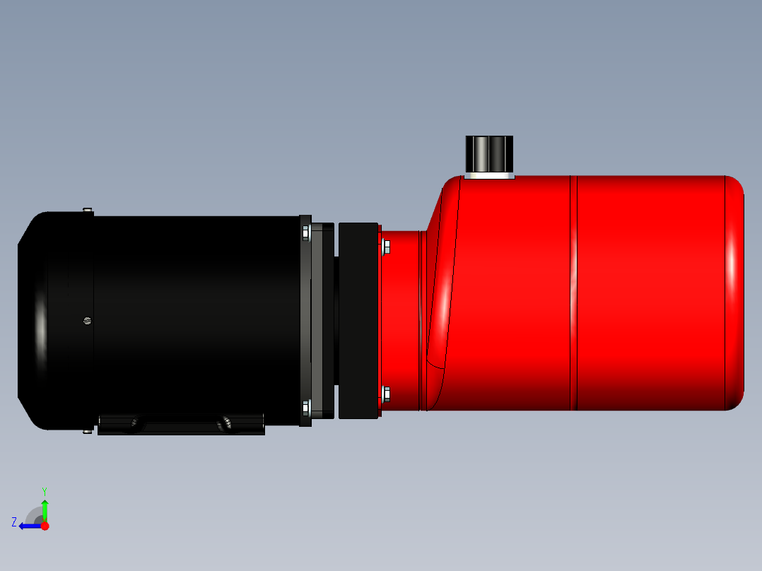 液压装置右视图