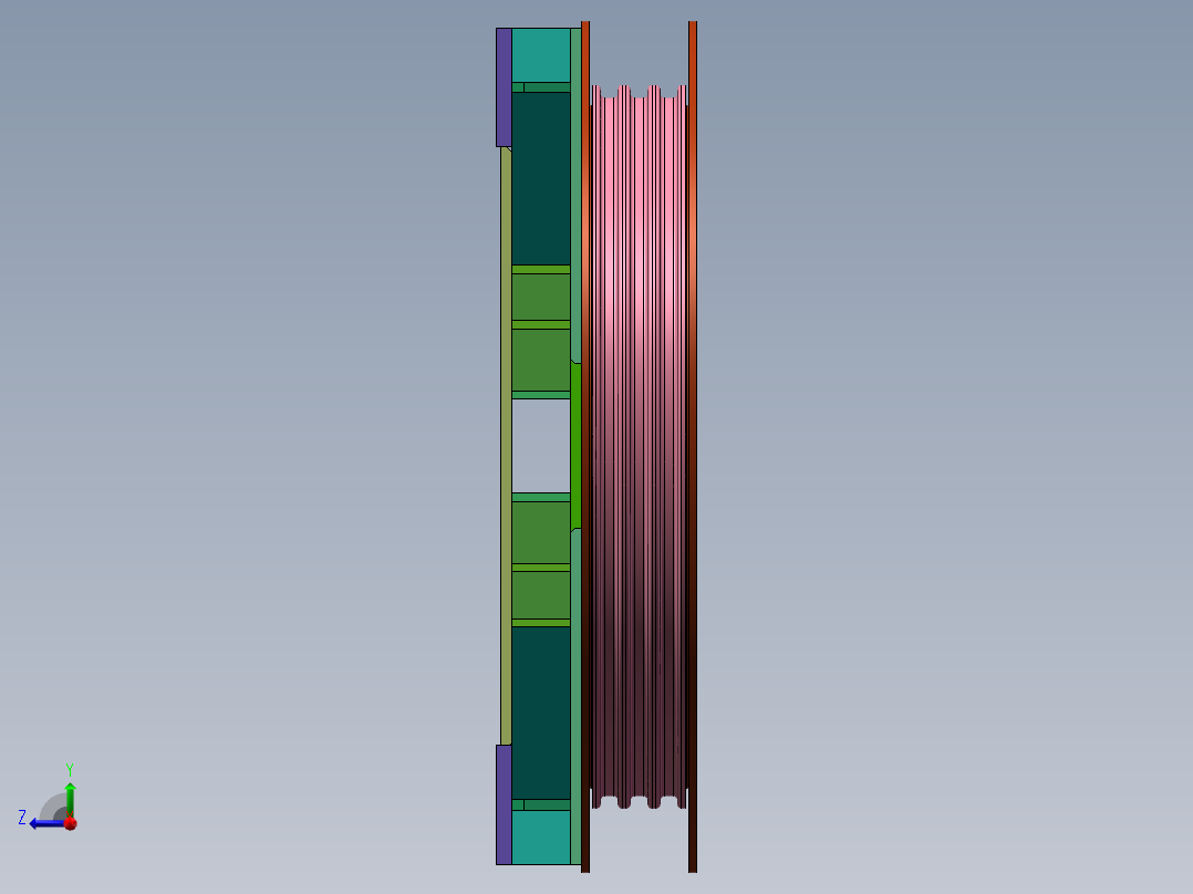 风力发电设备发电机和塔筒固定底座1146240==50右视图