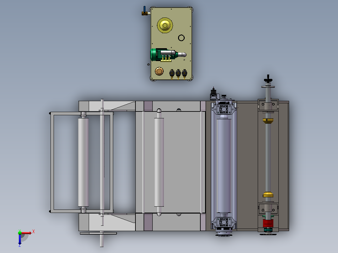 热吸成型辅机俯视图