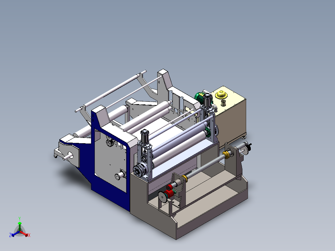 热吸成型辅机正等轴测图