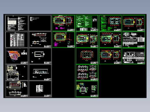 生活垃圾渗滤液处理工程环保CAD设计施工图