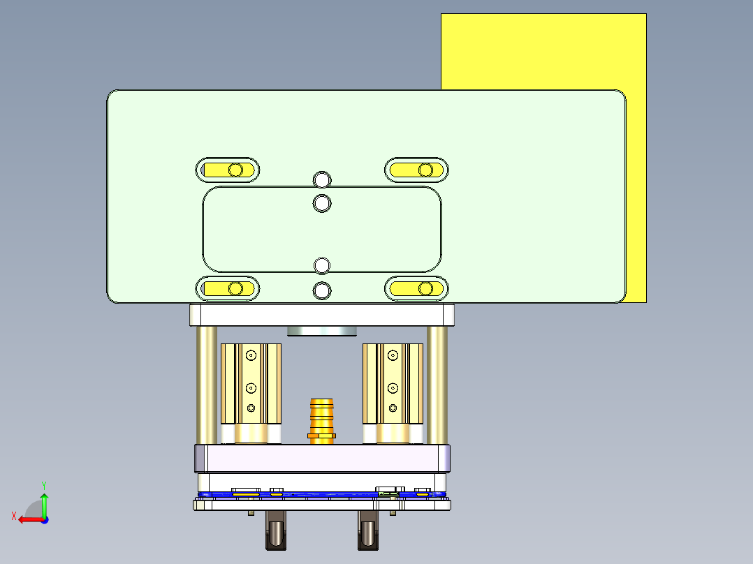 Z581C笔记本CNC工装夹具三维模型-CNC5-1106后视图